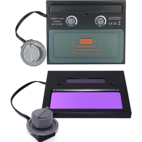 Helmet Shield Solar AAA Battery Auto Varnishing Mask Replacement With Head-Mounted Automatic Dimming Feature