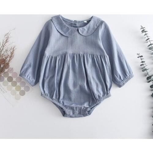 Melario Fall Baby Girl Rompers for 0-24M Long Sleeve Romper Jumpsuits One-piece New Fashion Cotton Newborn Baby Girl Clothes