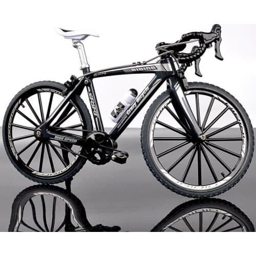 Alloy Bicycle Model Diecast Metal Finger Mountain Bike Racing Toy Bend Road Simulation Collection Toys for Children Boy Toys