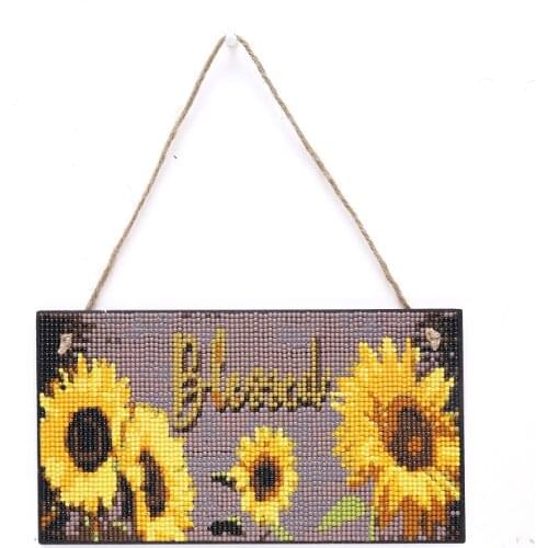 DIY Diamond Painting Wall Hanging Tag Art Reminding Beach Number Mosaic Set Rhinestone Painting Home Decoration Crafts