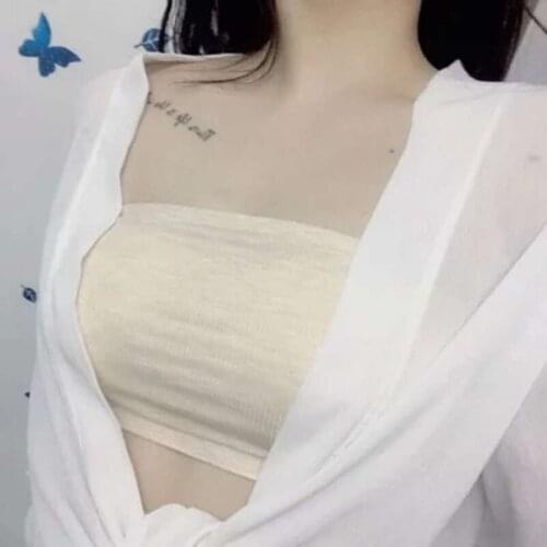 New One Piece Seamless Tube Top Women Invisible Bra Intimates Strapless Bustier Bandeau Breathable Wrapped Chest Sexy lingerie