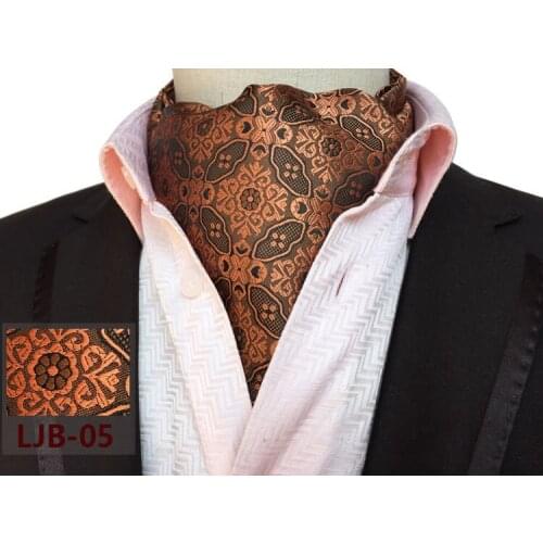New Design Mens Ascot Luxury Wedding Party Cravat Tie for Man