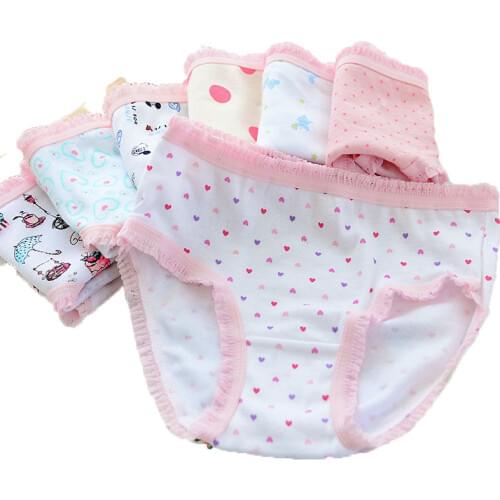 Wholesale(10pcs/lot) Cartoon Design Underwear For Children Kid, 100% Cotton Girls Shorts Underpants Knickers, Free shipping