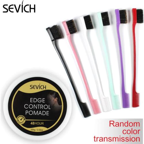 Sevich Hair Pomade Natural Hairstyle Wax For Women Edge Control Pomade Hair Cream Gel Broken Hair Repair 100g Comb free