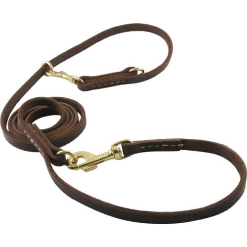 Pet Leash For Small Medium Large Dogs Multi Genuine Leather Dog Leash Hands Free Short Medium Long Training Toy