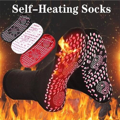 Self-heating Magnetic Socks insoles for Women Men Self Heated Socks Tourmaline Magnetic Therapy Winter Warm Massage Sock Unisex