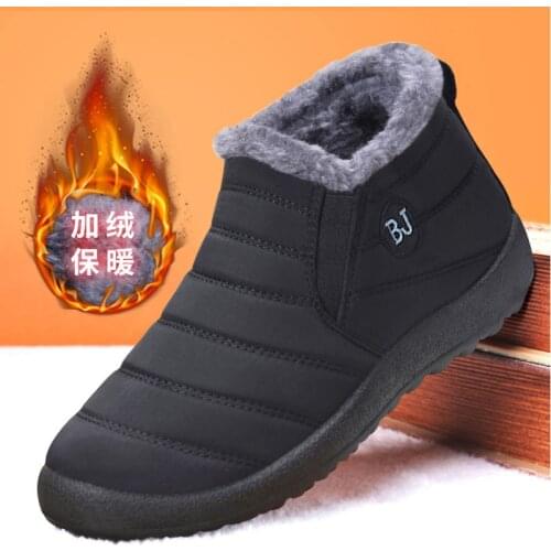 Snow Boots Women Shoes platform boots Warm Plush Fur Ankle Boots Winter Female Slip On Flat Casual Shoes Waterproof Ultralight