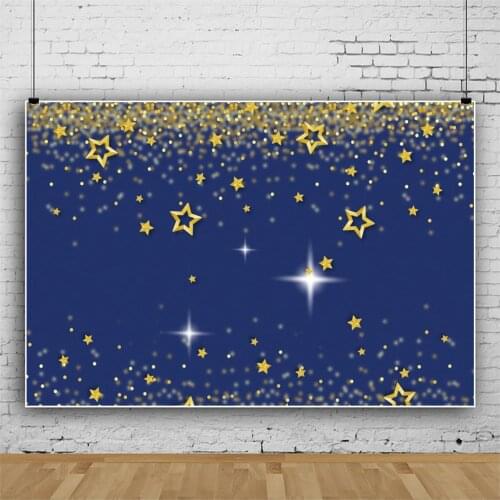 Light Spots and Stars Twinkling Portrait Photography Backdrop Party Decor Kids Birthday Photo Background Studio Photocall Props