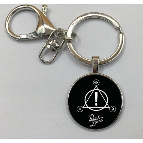 Mysteries of Music Band Panic At The Disco Series Art Picture Glass Cabochon Fashion Charm Handmade Pendant Keychain