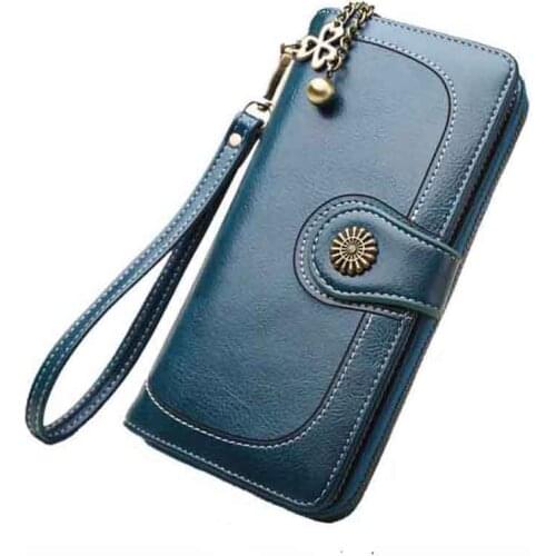 Wallet Women Female Clutch Purse Leather Long Wallet Phone Bag Coin Purse Card Holder 100PCS/lot