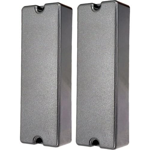 2x Closed Seal Type Humbucker Pickup Cover for 6 String Electric Bass 2 Hole