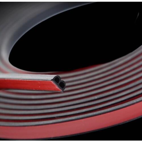 4 Meters Car Door Seal Strips Sticker B Shape for Audi all series Q3 Q5 SQ5 Q7 A1 A3 S3 A4 A4L A6L A7 S6 S7 A8 S4 RS4 A5 S5 RS5