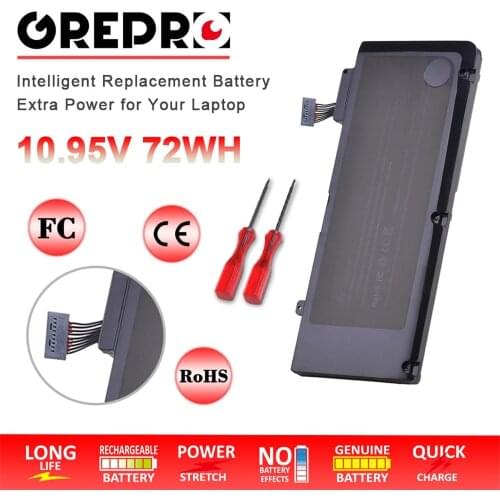 72WH A1322 Laptop Battery for Apple MacBook Pro 13"A1322 A1278 (2009-2012 years) MB990 MB991 MC700 MC374 MD313 MD101 MD314 MC724