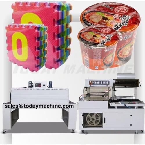 Automatic Film Shrink Wrapping Machine Heat Tunnel Tube Wrap Packaging Machine