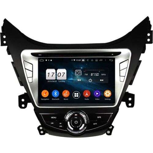 8" Android 9.0 Car Multimedia Player For Hyundai Elantra Avante I35 2011-2013 Car DVD Player 8Core Audio Stereo Navigation DSP