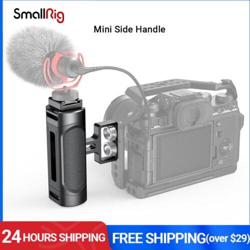 SmallRig Mini Side Handle For Universal Camera Cage Featuring Two 1/4" Thread Holes With 18mm Distance On The Side - 2916