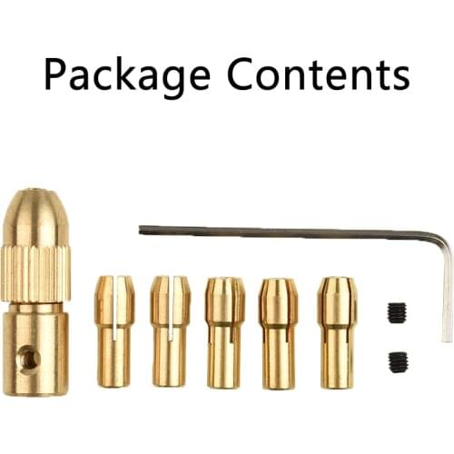 Electric Drill Bit Collet Drill Chuck Allen Wrench Home Hand Workmanship Small Kit Mini DIY