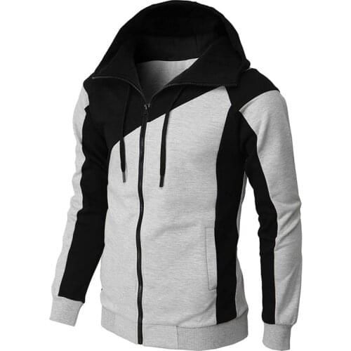 Mens Jackets Hooded Spring Autumn Coats Casual Zipper Sweatshirts Male Tracksuit Fashion Jacket Mens Clothing Outerwear