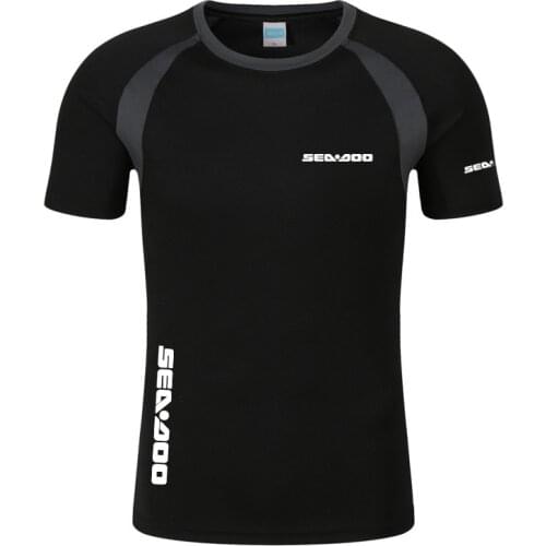 Summer Mens Sea Doo Seadoo Moto Print Round Neck Comfortable Fit Sweatshirts Leisure Comfortable Decal T-shirt Fashion Tops
