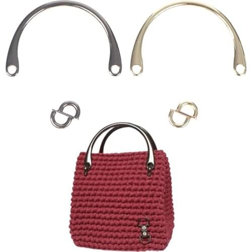 Metal Bag Handles For Handbag Shoulder Bag Strap With Short Handle Bag Sewing Accessories For Handbags Сумка С Короткой Ручкой