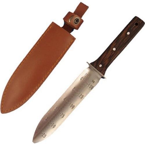 Multifunction Digging Knife Stainless Steel Portable Pruning Serrated Knife Weeding Knife Plant Tools Garden Shovel with Cover