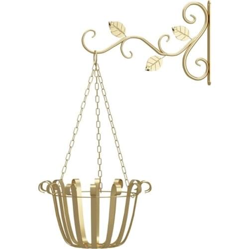 European Style Wall Hanging Flower Pot Support Bracket Hook Iron Hanger Plants