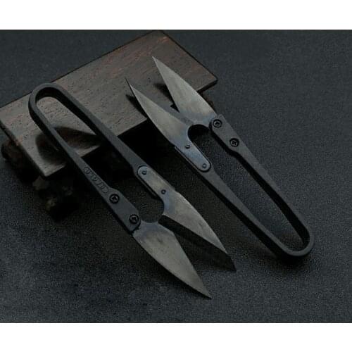 Cutting Scissors Vintage Trimming Sewing Scissors Nippers U Shape Clippers Stainless Steel Embroidery Craft Scissors Tailor