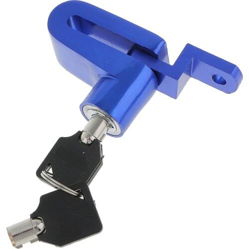 Anti-Theft Sercurity Lock Brake Locking For Bikes Motorcycles Blue