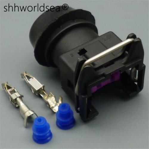 Shhworldsea 2 Way Female EV1 Connector Electrical Fuel Spray Nozzle Plug 282189-1/282762-1 443906236