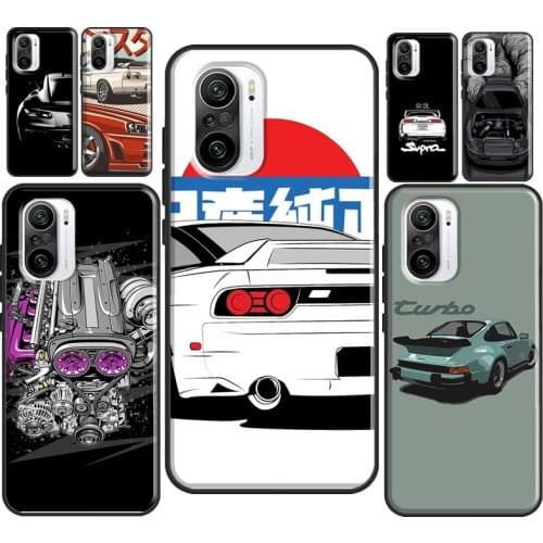 Sports Car JDM Drift For POCO X3 Pro M3 F1 F3 Phone Case For Xiaomi Mi 11 Ultra Mi Note 10 Lite Mi 10T 9T Pro