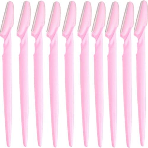 3/10pcs Eyebrow Trimmer Portable Eyebrow Razor Shaver Eye Brow Shaper Shaping Tool Scissors Facial Hair Remover for Women Makeup