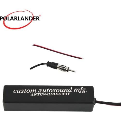 Signal Booster Amp Amplifier for Marine Vehicle Boat RV Universal Auto Car Radio FM Antenna 12V Signal Antenna Enhance Device