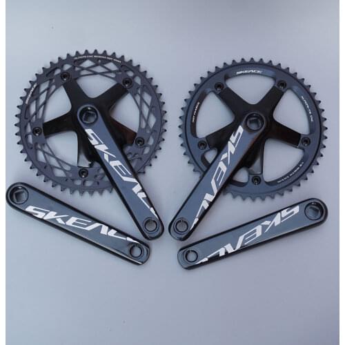SKEACE fixed gear bicycle Crankset 48T and 49T Aluminum Chainwheel Single Speed road bike Fixed bike