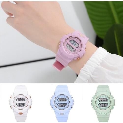 Women Digital Sports Watch LED Screen Large Face Electronic Simple Watch for Men ladies Students Colorful best gifts for girls