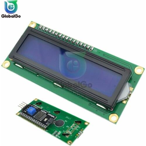 LCD1602 1602 LCD Module Blue Yellow Green Backlight LCD Screen Display With Adapter IIC I2C Interface 5V for arduino