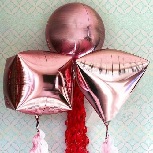 1Pcs 24 inch Diamond-shaped Mirror Foil Balloon Helium Balloons Baby Shower Decor Birthday Wedding Party Celebration Supplies