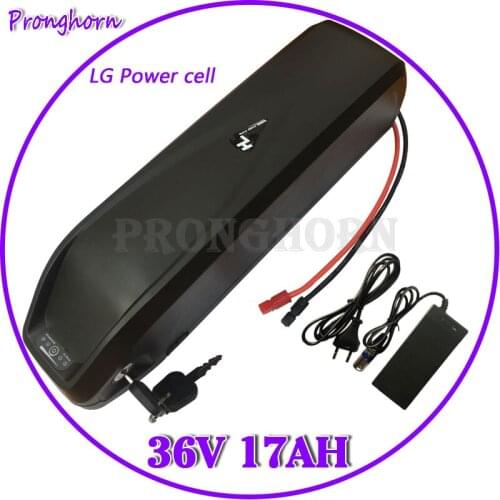 36V Hailong Battery with USB 36V 16Ah 17Ah E-Bike Li-ion Battery use for LG Power cell for Bafang BBS01 BBS02 350W 500W Motor