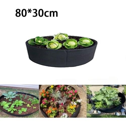 40 Gallons Growing Bags Fabric Garden Round Planting Container Grow Bags 80*30cm Fabric Planter Pot For Plants Nursery Pot
