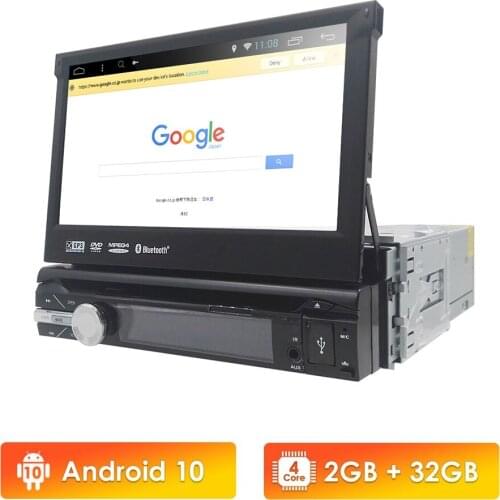 2G RAM Car Radio Android 9.0 GPS Detachable Universal Player SWC DAB+TPMS RDS DVR MIC MAP Bluetooth USB Stereo Autoradio