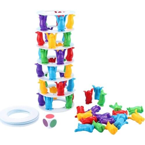 Tower Collapse Desktop Game Balance Toy Challenge Tower Stacked Parent-Child Interactive Board Game Intelligence Toys For Kids
