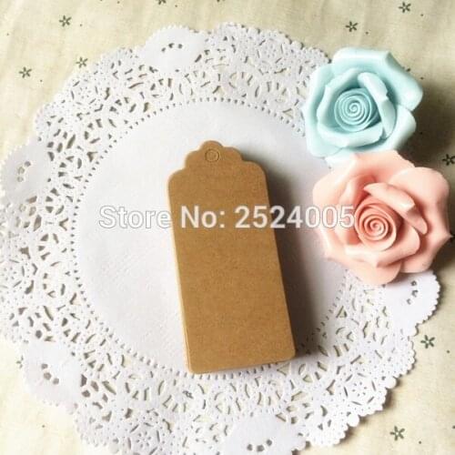 Free shipping in stock 9x4cm shape cutting blank tag/350gsm craft paper 100 pcs a lot/paper card hang label/baking tags