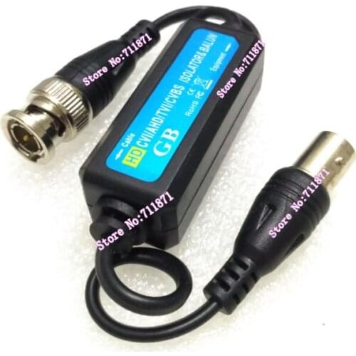 CVBS CVI AHD TVI ISOLATOR Balun HD TVI CVI AHD Ground Loop isolated video balun BNC Female Male cable ISOLATOR Balun