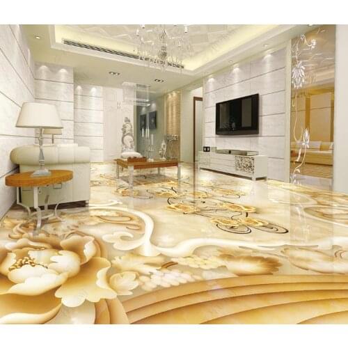 Home Decor 3D Floor Wallpaper Marble stone relief bedroom Living Room Photo Printing Self-adhesive non-slip Wall