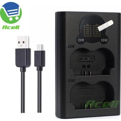 NP-W235 NP W235 LCD Dual Battery Charger For FUJIFILM GFX100S X-T4 XT4 X T4 Camera Replace BC-W235