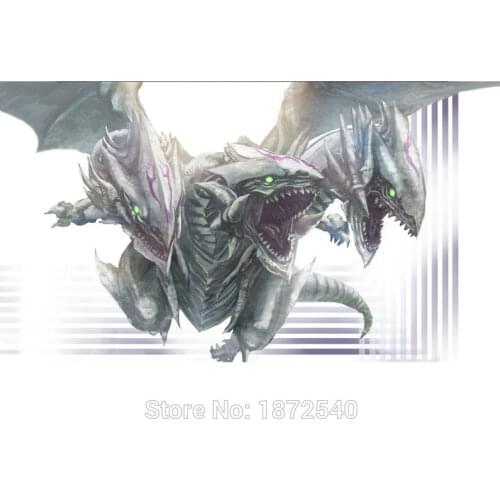 Board Games YUGIOH Cards Playmat, Three heads Dragon Playmat, Board Games table playmat, YU-GI-OH Playmats Cards 63X40CM