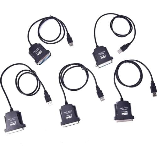 Converter Cables USB To DB36 Female Port Parallel Cable for Printer Print