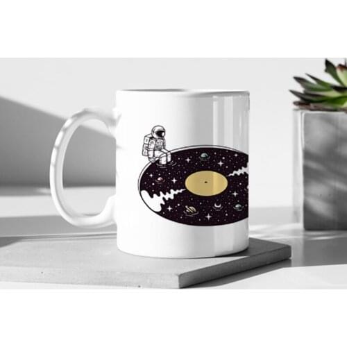 Cosmic Sound Coffee Mug 320ml Creative White Mug Best Gift for Your Friends Cup