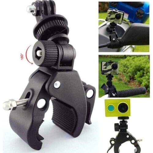 High Quality 1/4 Camera DV DSLR Bike Bicycle Handlebar Clamp Bracket Tripod Mount Screw Clip Tripods for Gopro Hero5/4/3+/3/2/1