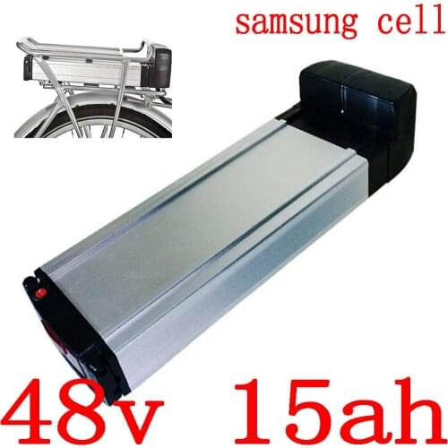 1000W 48V 15AH Electric Bicycle Battery 48V 9AH 12AH 15AH lithium battery use samsung cell for 48V 500W 750W 1000W ebike motor