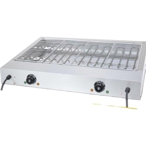 Small Desktop Electric Heating Barbecue Grill Squid Skewers Oysters Snack Stall BbQ Machine